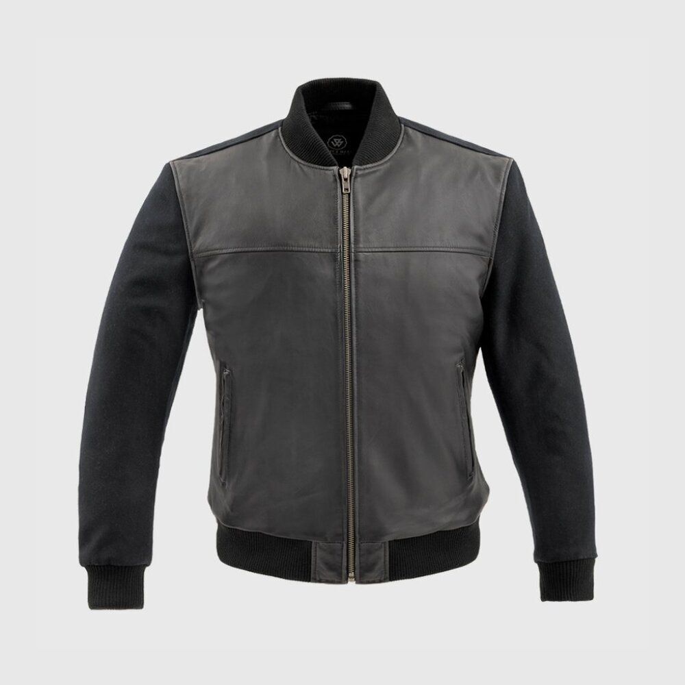 Andre Mens Varsity Leather Jacket